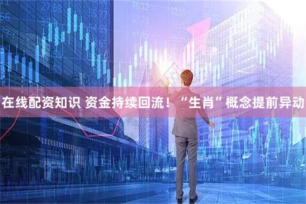 在线配资知识 资金持续回流！“生肖”概念提前异动